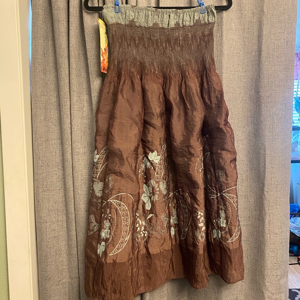 NWT Lapis Strapless dress